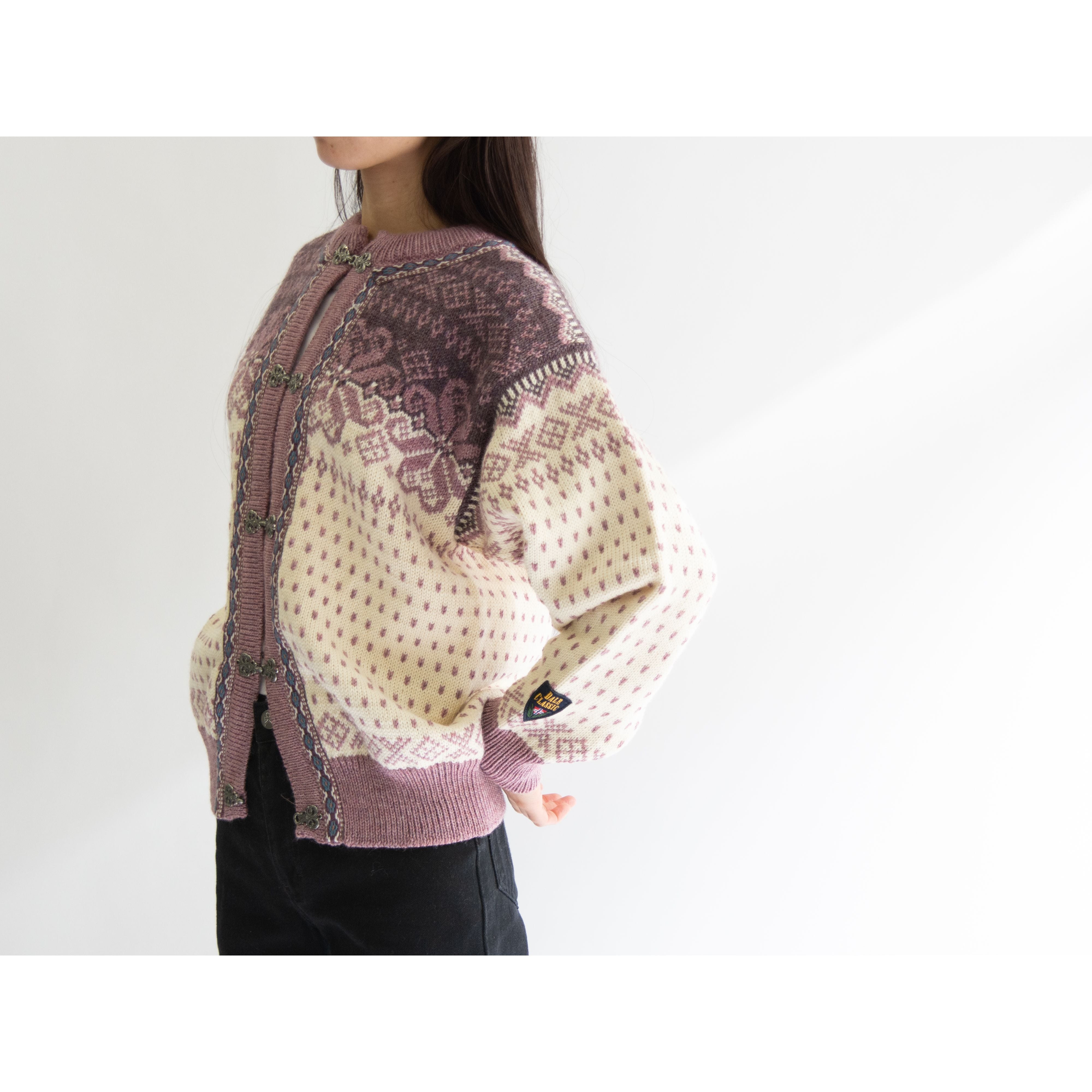 【DALE of NORWAY】100% Wool Nordic Cardigan(ダーレオブノルウェー ウールノルディックニットカーディガン セーター)