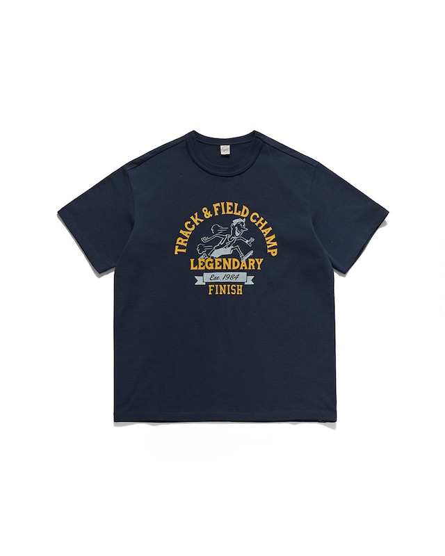 [EASTLOGUE] TRACK & FIELD CHAMP T-SHIRTS / NAVY 正規品 韓国ブランド 韓国ファッション 韓国代行 イーストローグ 日本 店舗