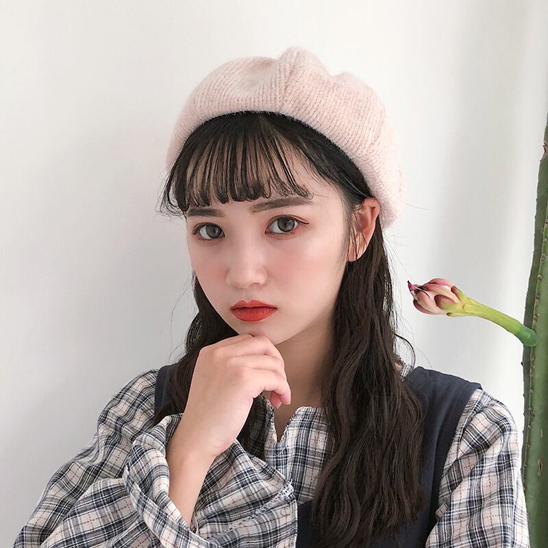 オータムウィンターカラー 帽子 秋物 冬物 ベレット ヘアアクセサリー ピュア ブラック・アイド・ピーズ3037358791