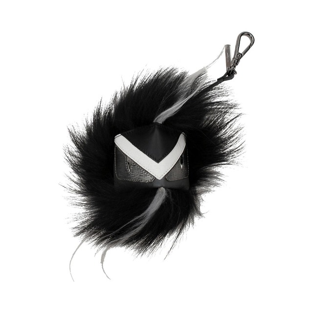 FENDI フェンディ メンズ キーリング レザー ブラック