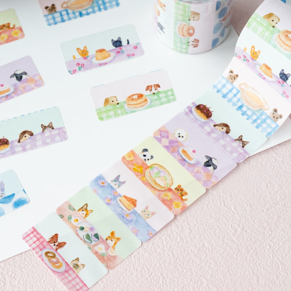 ミニロールふせん＊かわいい子たちのおやつ | きんいろひとで−kin.iro