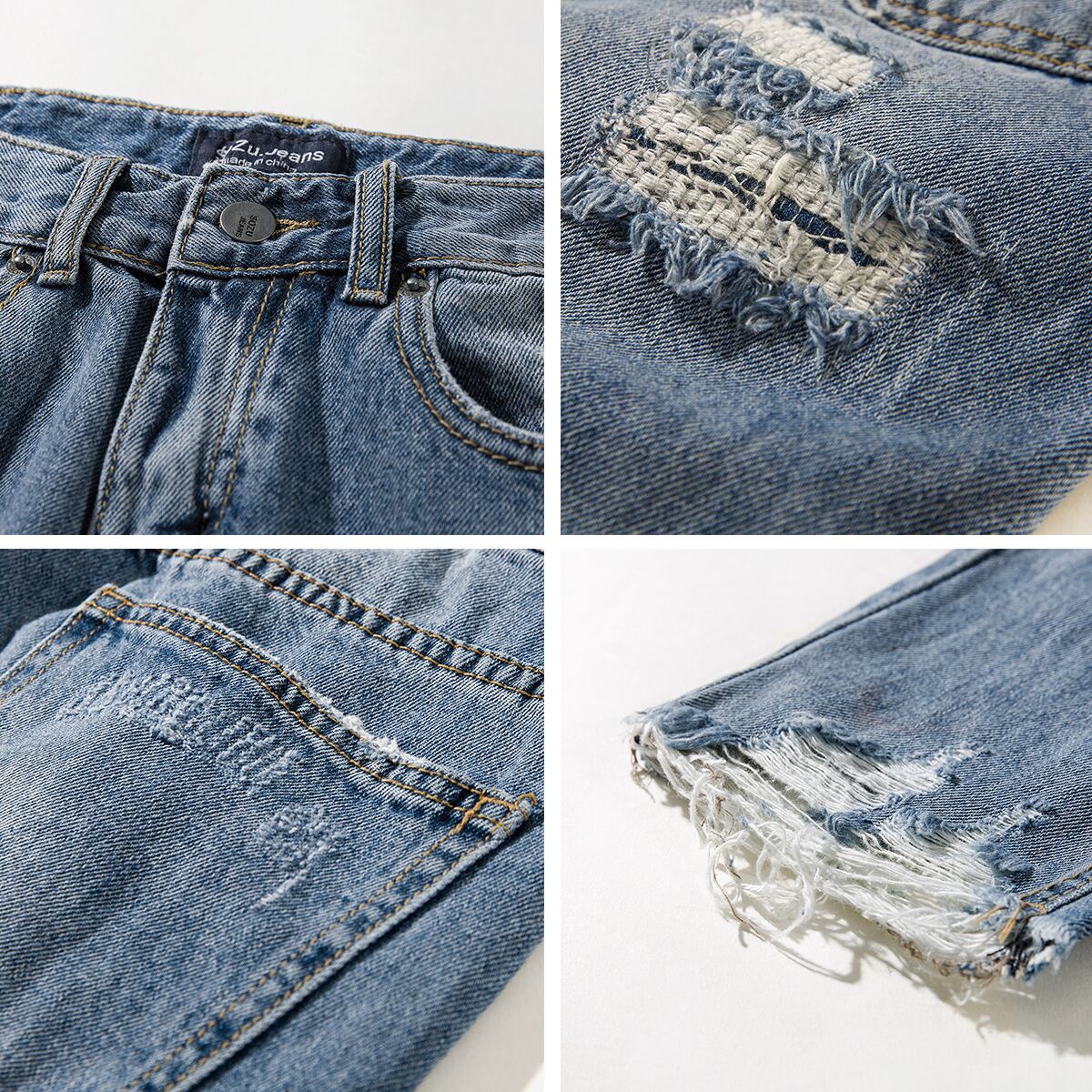 全1色 デニム パンツ ストレート カジュアル 無地 おしゃれ