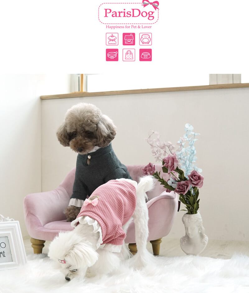 【SALE】プリンセスニット 2color S ~ 2XL / 犬の服 犬服 ペット洋服 ドッグウェア ペット用品 小型犬 中型犬 top49