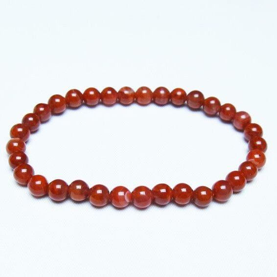 ナンホーンアゲート ブレスレット 6mm アゲート ブレス 一点物 メール便可 [M便 1/10] 111-47492