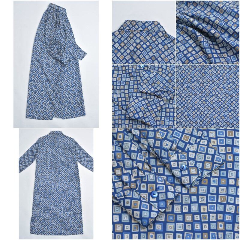 Made in Italy MaxMara マックスマーラ ピュアシルク モザイクパターン