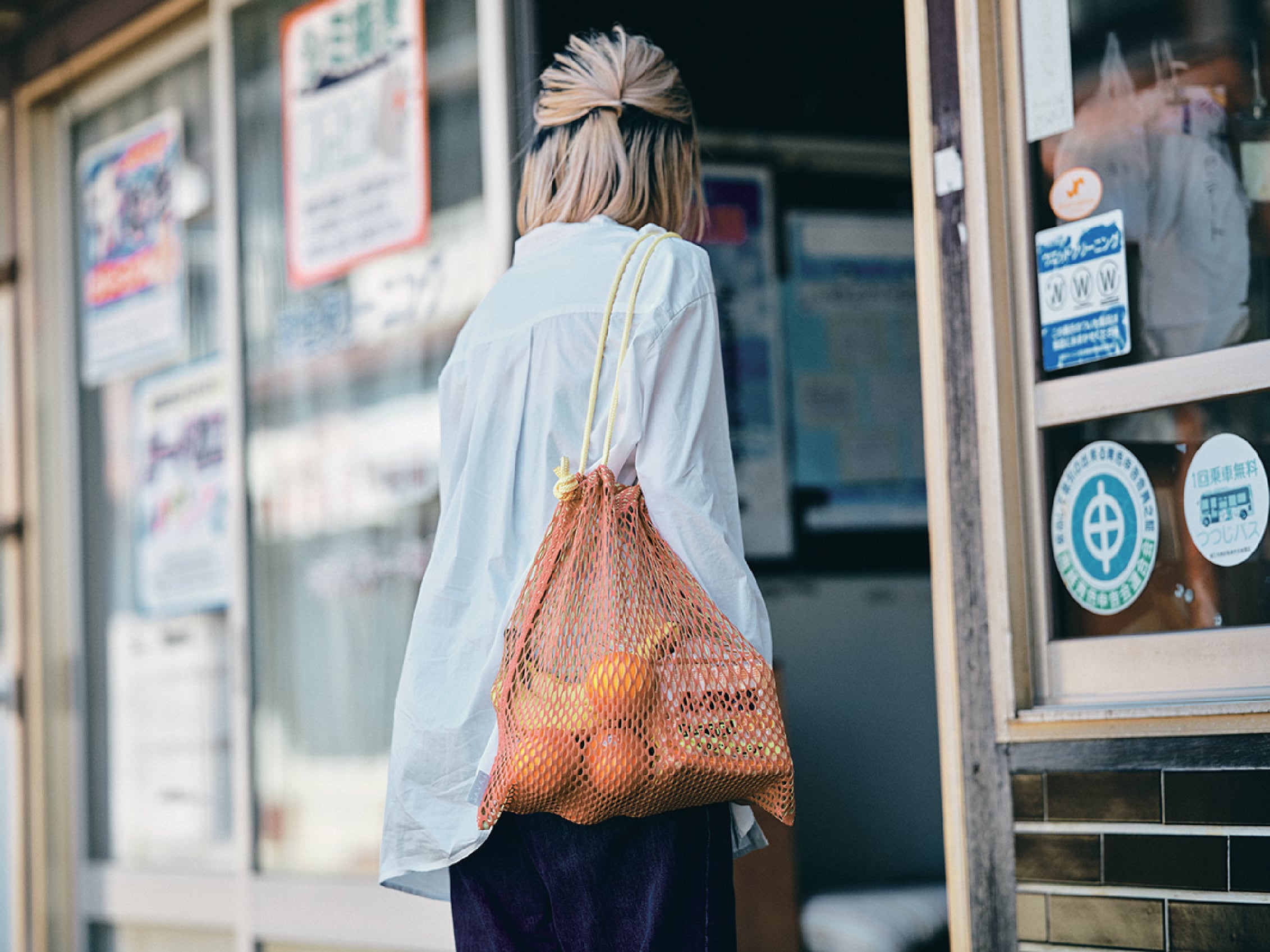 twotone bag / カラーネット 3way バッグ | HANA LAB -Hana Material