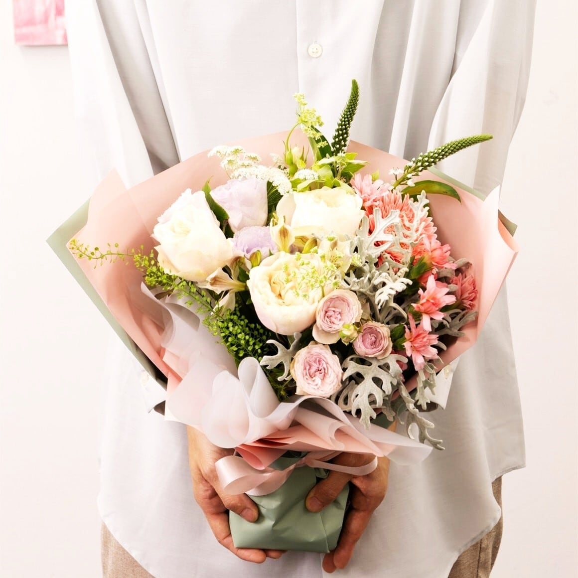【店頭受け取り専用ページ】季節のお花 ブーケ(5500円)