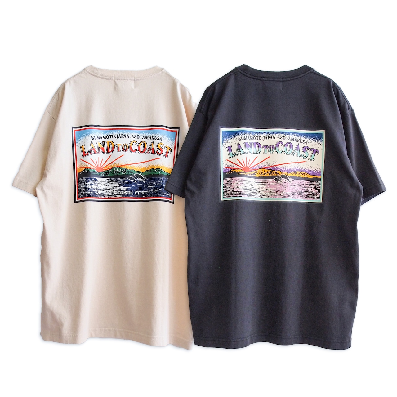 【DARGO】L2C  "日の出" Heavy Weight Garment Dyed T-shirt（2color）