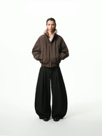 BOOGOOVOGUE Wolf Fur Collar Down Bomber