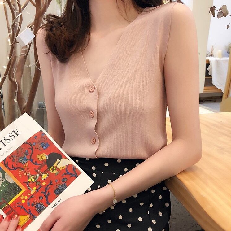 トップス サマーニット ノースリーブ タンクトップ 無地 カジュアル ナチュラル シンプル 着回し Vネック 可愛い おしゃれ 春 夏 秋 オルチャン 大人 20代 30代 40代 デート お出かけ 女子会 旅行 レディース 韓国 韓国ファッション | Country Road powered by