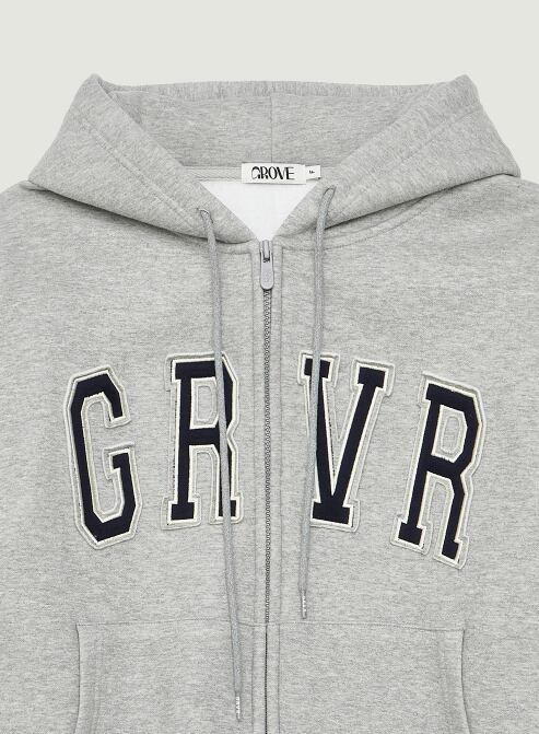 GROVE] GRVR OVER HOODIE ZIP-UP 正規品 韓国ブランド 韓国