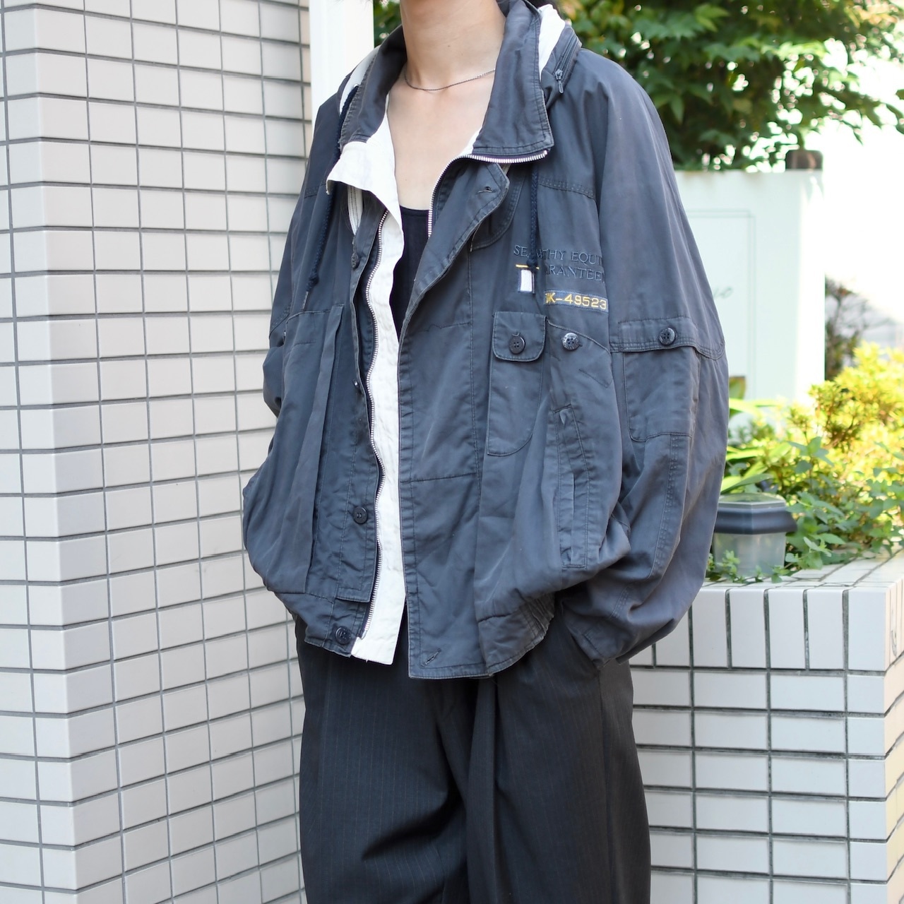 design fade gimmick blouson
