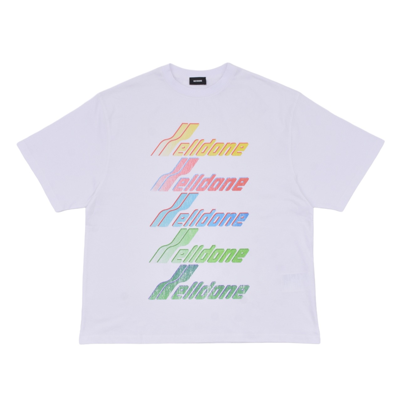 【WE11DONE】MULTI RAINBOW LOGO T-SHIRT - 1