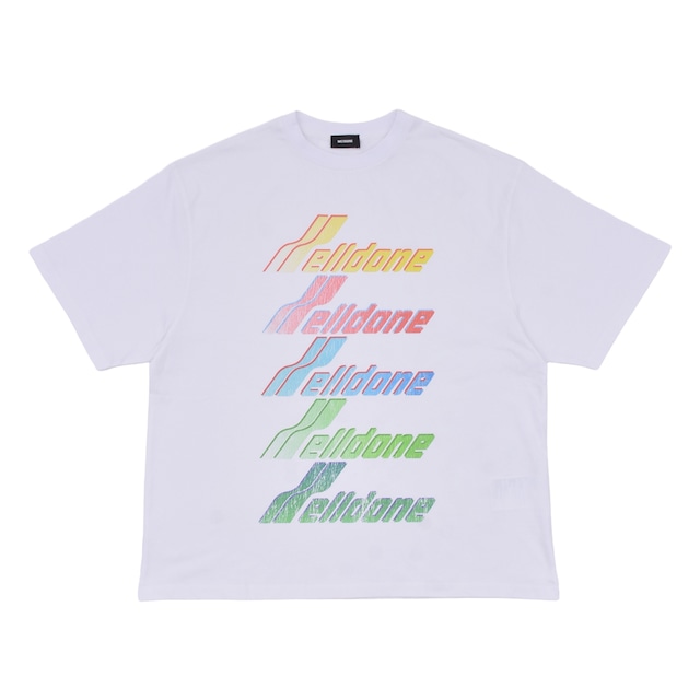 【WE11DONE】MULTI RAINBOW LOGO T-SHIRT