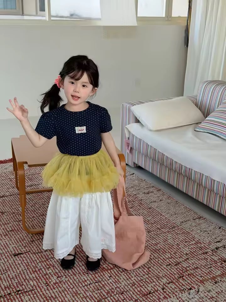バックオープンドットトップス