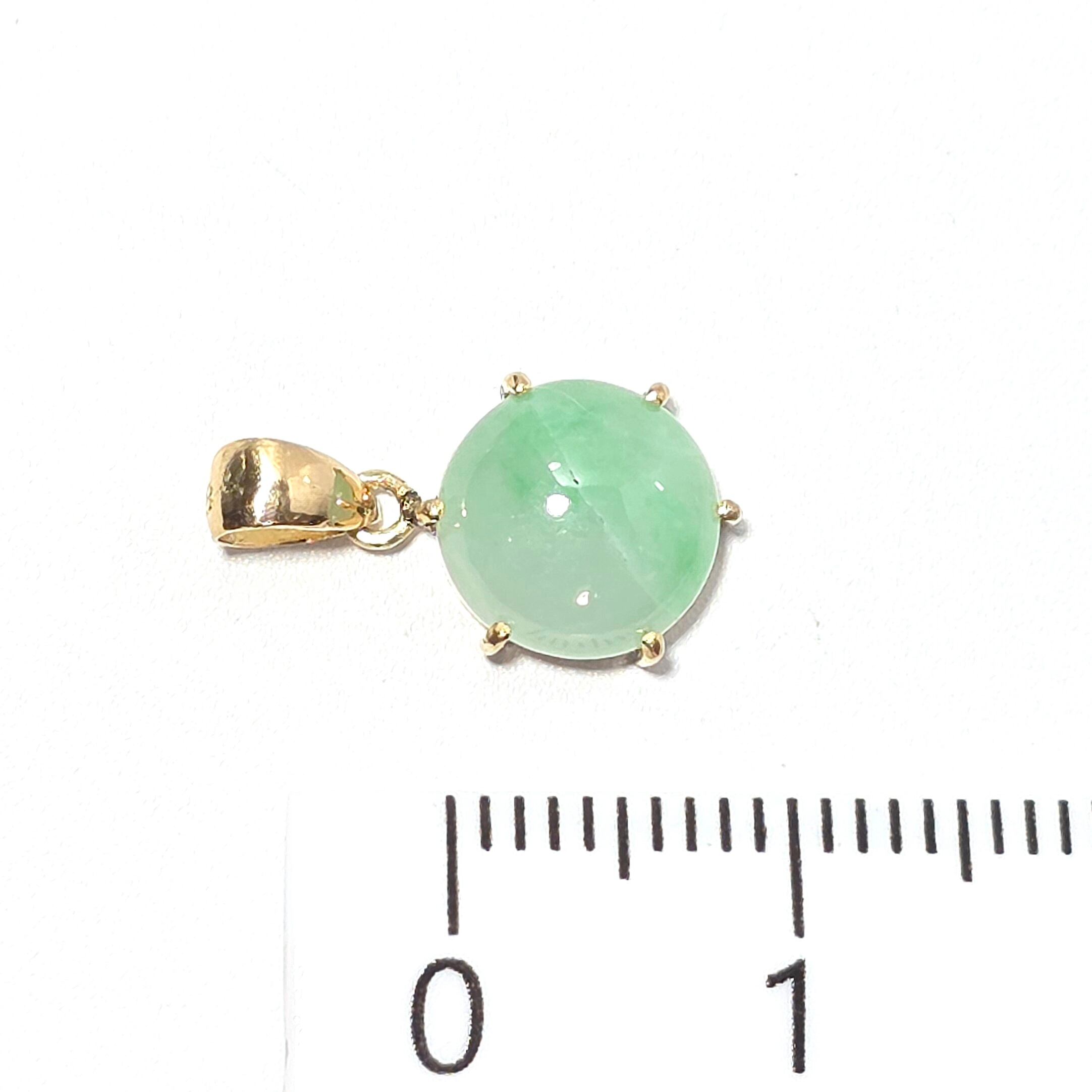 K18 :糸魚川翡翠:ペンダントトップ金具付き BPT0574 | 糸魚川翡翠工芸