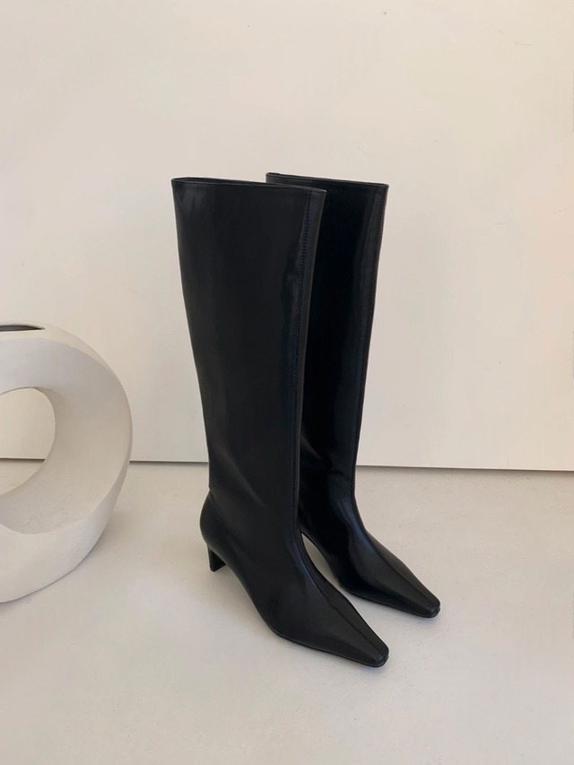 Pointed Toe Knee High Boots