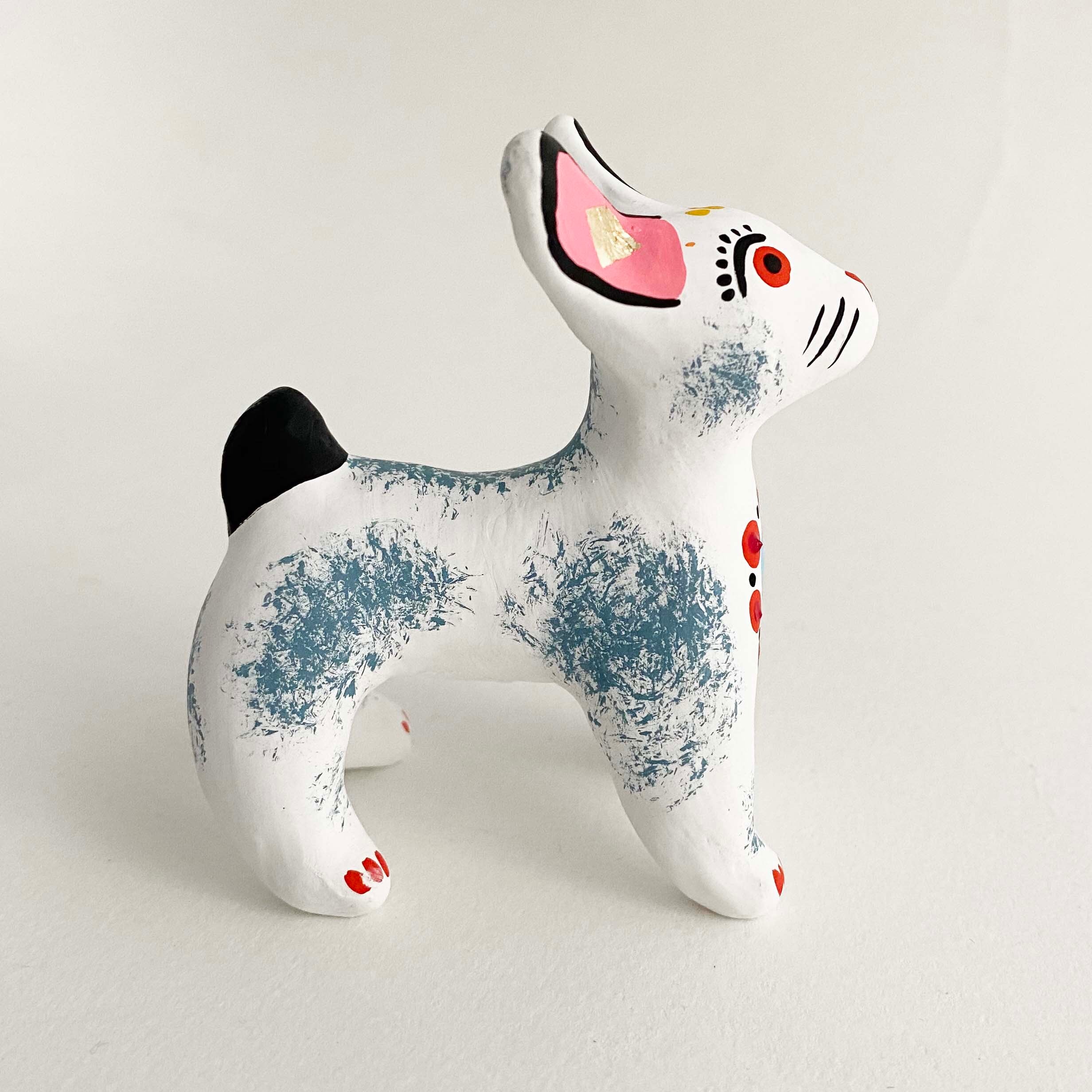 ディムコヴォ土人形 うさぎ / おすわり