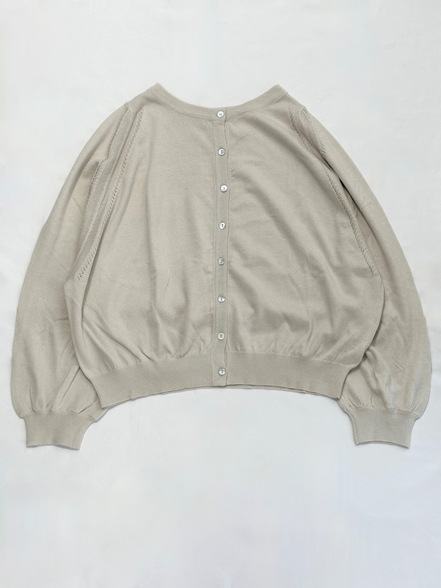 シサム工房・オーガニックコットンニット　2wayドルマンTop・LGY