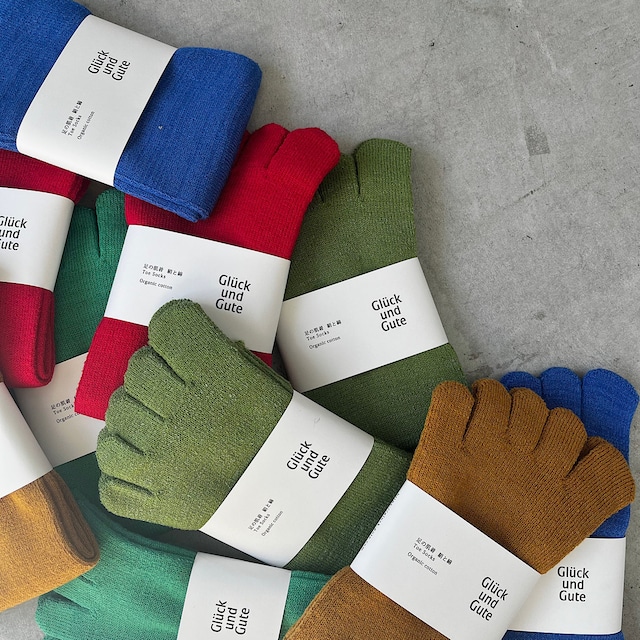 Glück und Gute / Toe socks Organic cotton&silk 【color】