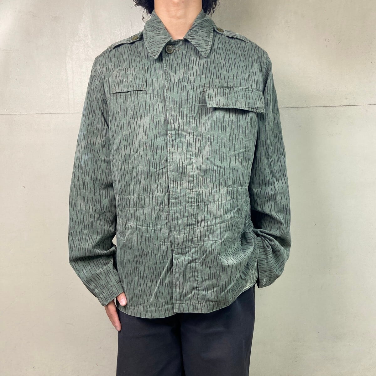 チェコ軍 M-60 レインドロップカモ フィールドジャケット メンズL相当