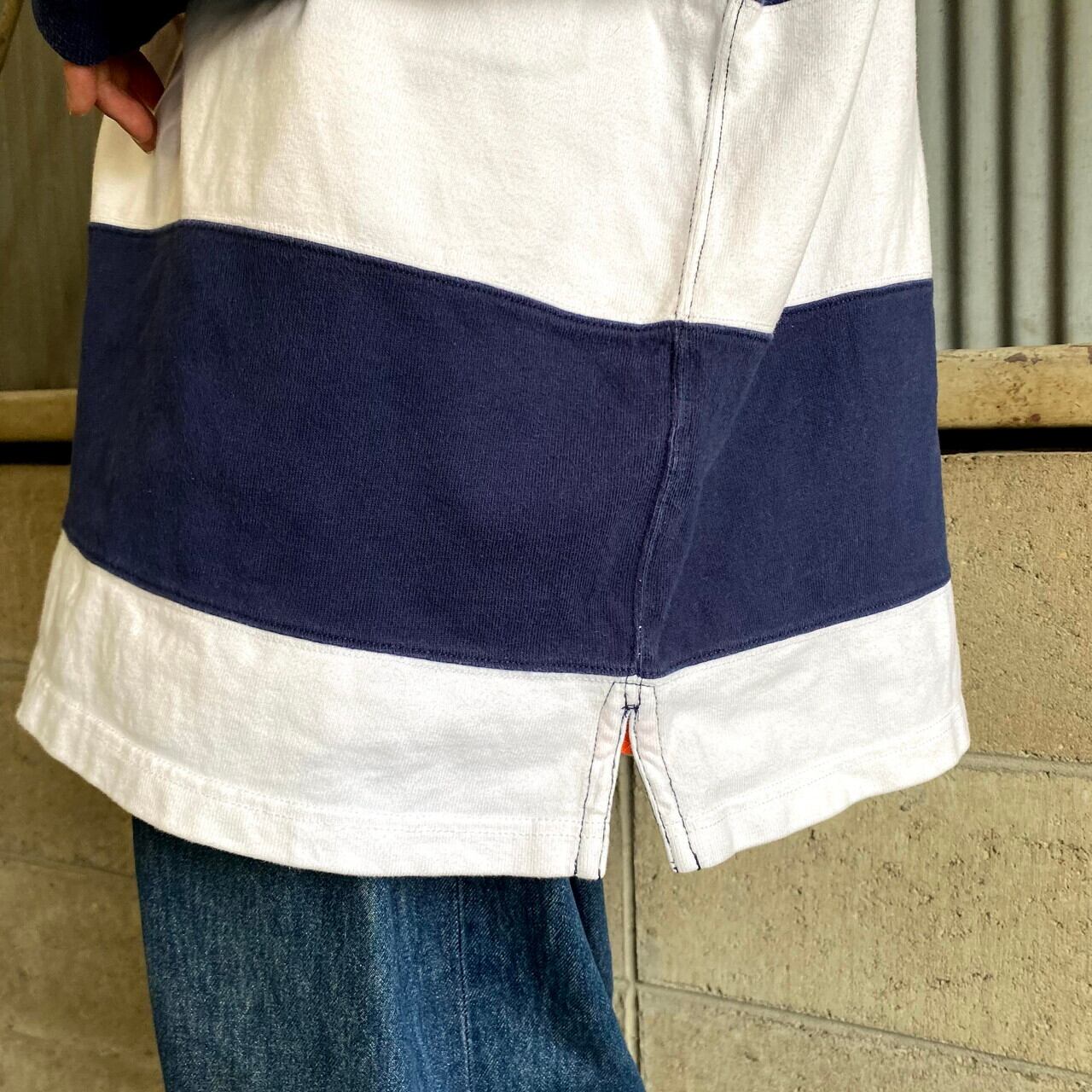 ポロバイラルフローレン ラガーシャツ エルボーパッチ 刺繍ロゴネイビー XL 853124c1fc0a2e6db60884e2eb95f2