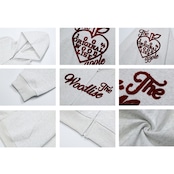 ストリート りんご刺繍 ジップパーカー T1242