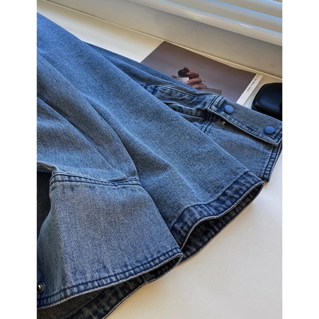 【チェーンポケットデニムシャツ】P00199