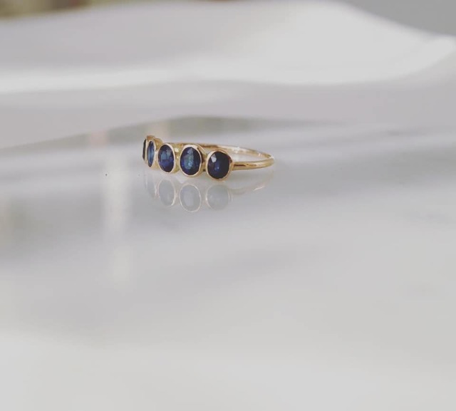 Rainbow Moonstone ring