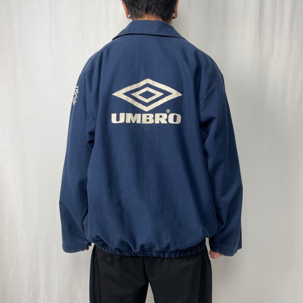 90年代 UMBRO アンブロ ビッグロゴ ドリルトップ コットンプルオーバー  