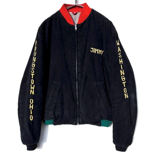 [US Army - ARPAC] Vintage Souvenir Tour Jacket, Velveteen [1974s] Vintage Souvenir Jacket