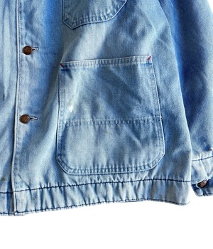 Vintage 80's Denim coveralls Jacket -BIGMAC-