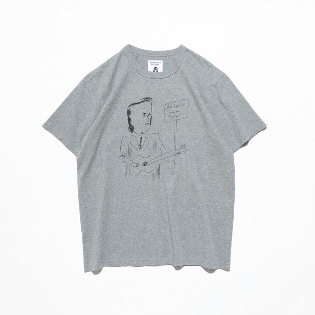 【TACOMA FUJI RECORDS】 ANTONIO GUITAR SCHOOL Tee designed by Tomoo Gokita　GRAY