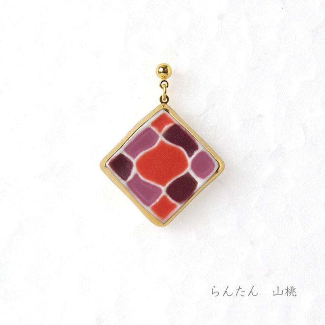 もざいく らんたん(大) ピアス/イヤリング