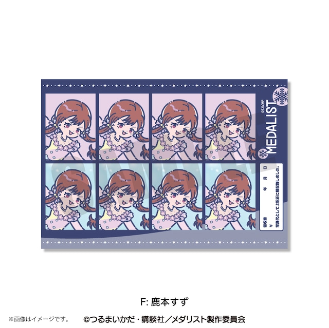 アニメ『メダリスト』 れとぽぷ 証明写真風ステッカー F 鹿本すず