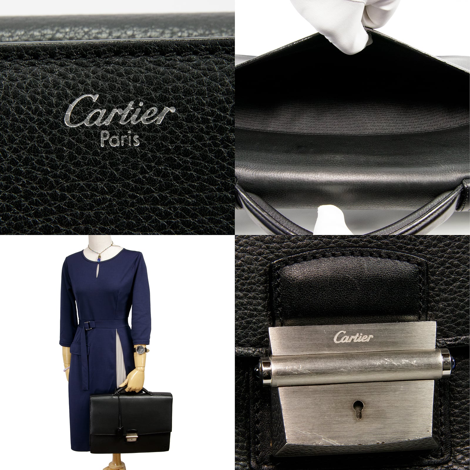 【美品・希少】カルティエ パシャ ブリーフケース 自立 A4収納 ブラック 希少】カルティエ パシャ ブリーフケース 自立 A4収納 ブラック - メルカリ