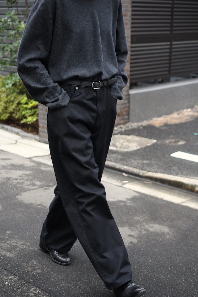 CIOTA / Cotton Twill Football Oval 5 Pocket Pants (Black)