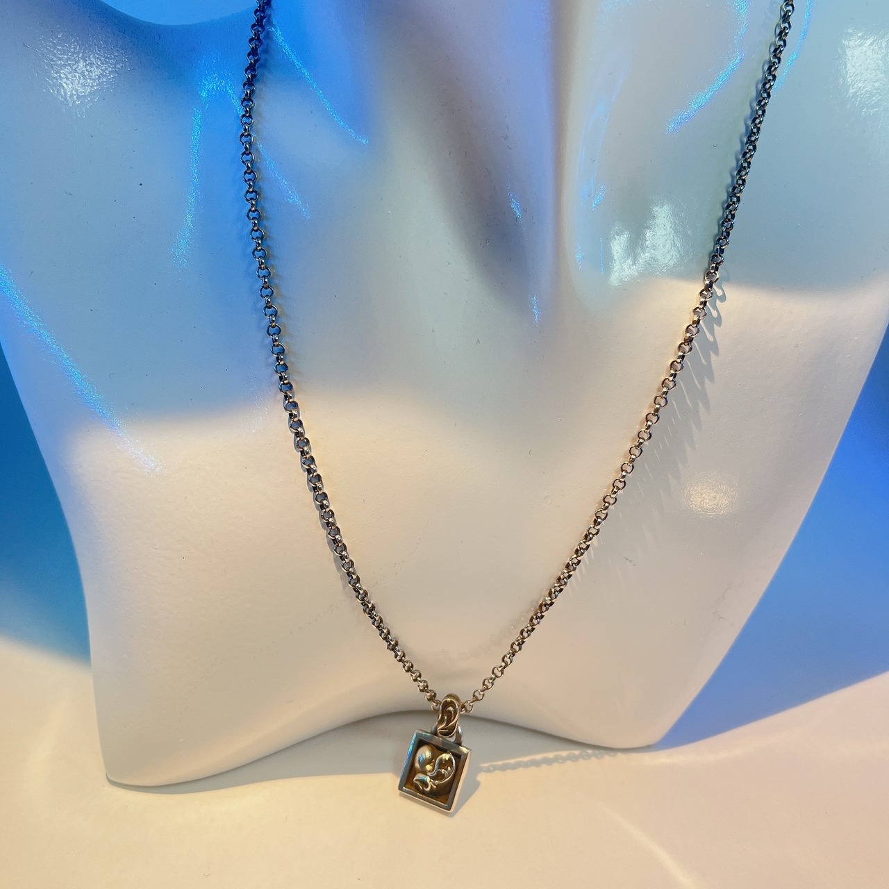 クロムハーツ NECKCHAIN R16/ロールチェーン16inch シルバーネックレス