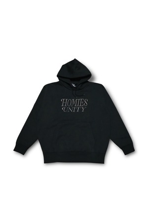 BRAND NAME  EMBOIDERY HOODIE  (black)