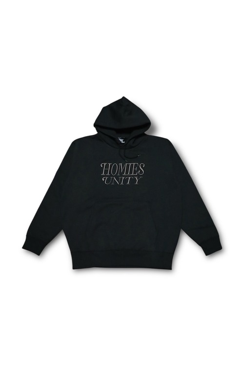 BRAND NAME  EMBOIDERY HOODIE  (black)