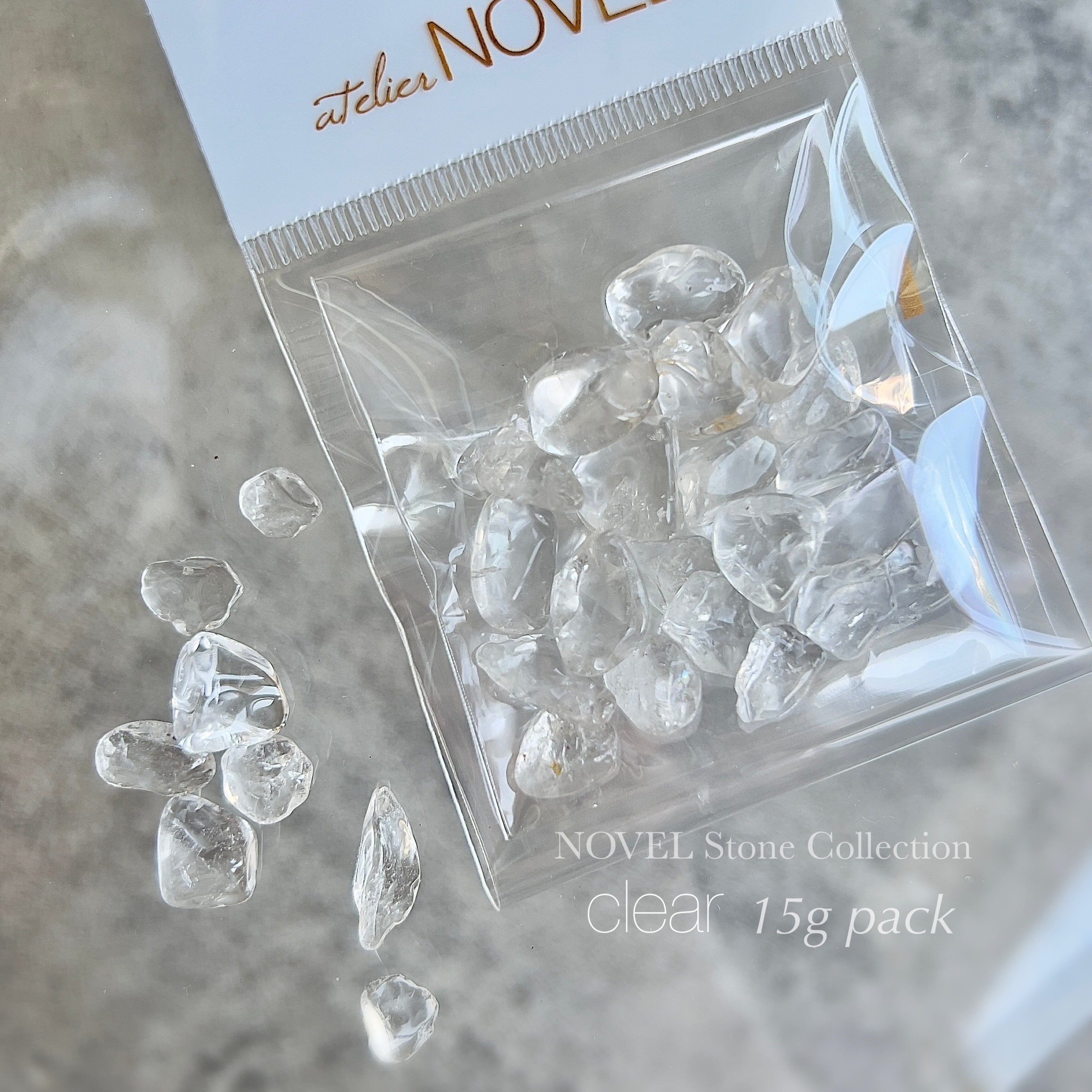 P283 NOVEL Stone Collection ( clear ) 15g pack | atelier NOVEL