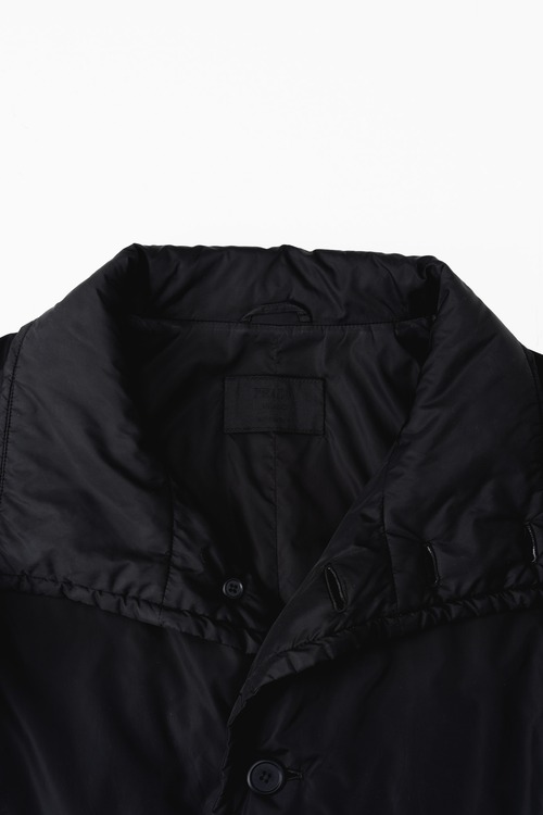 ［Early 2000s］"PRADA UOMO" Technical Nylon Padded Coat with Internal Harness (Designed by Miuccia Prada)