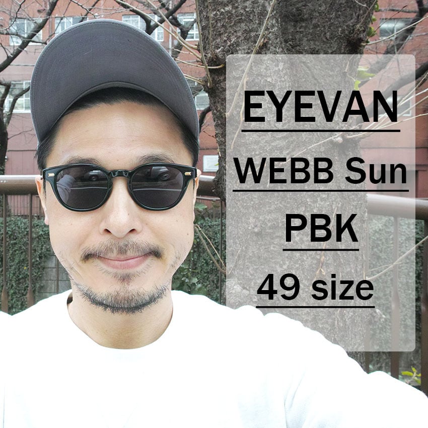 EYEVAN / WEBB SUN / PBK (ブラック/ゴールド-ダークブルー偏光 ...