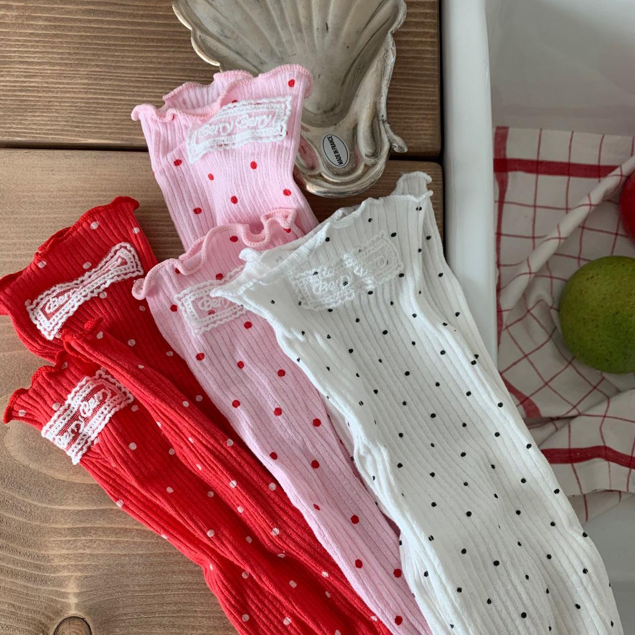 «予約»«berry berry» ドットソックス 3colors