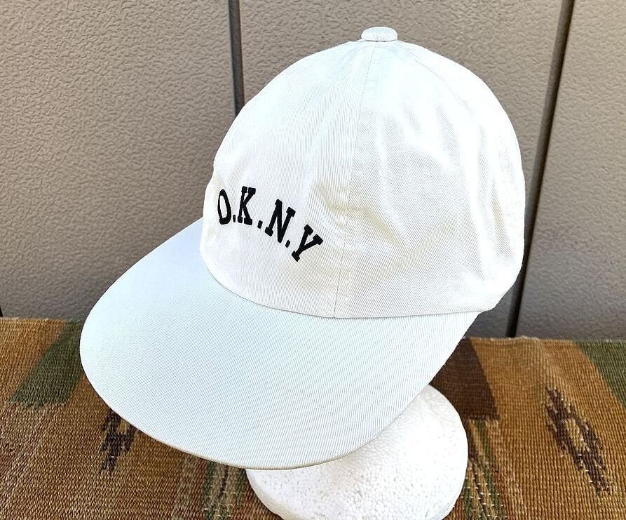 ☆DKNY 90s USA製 キャップ 帽子 白☆検索 ビンテージ ダナキャラン