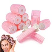 前髪カーラー 太め 手巻きカーラー 前髪ロール マジックカーラー 理髪 くるんと前髪キープ 楕円形 ヘアふんわりカーラー DIY ヘアスタイル 10個