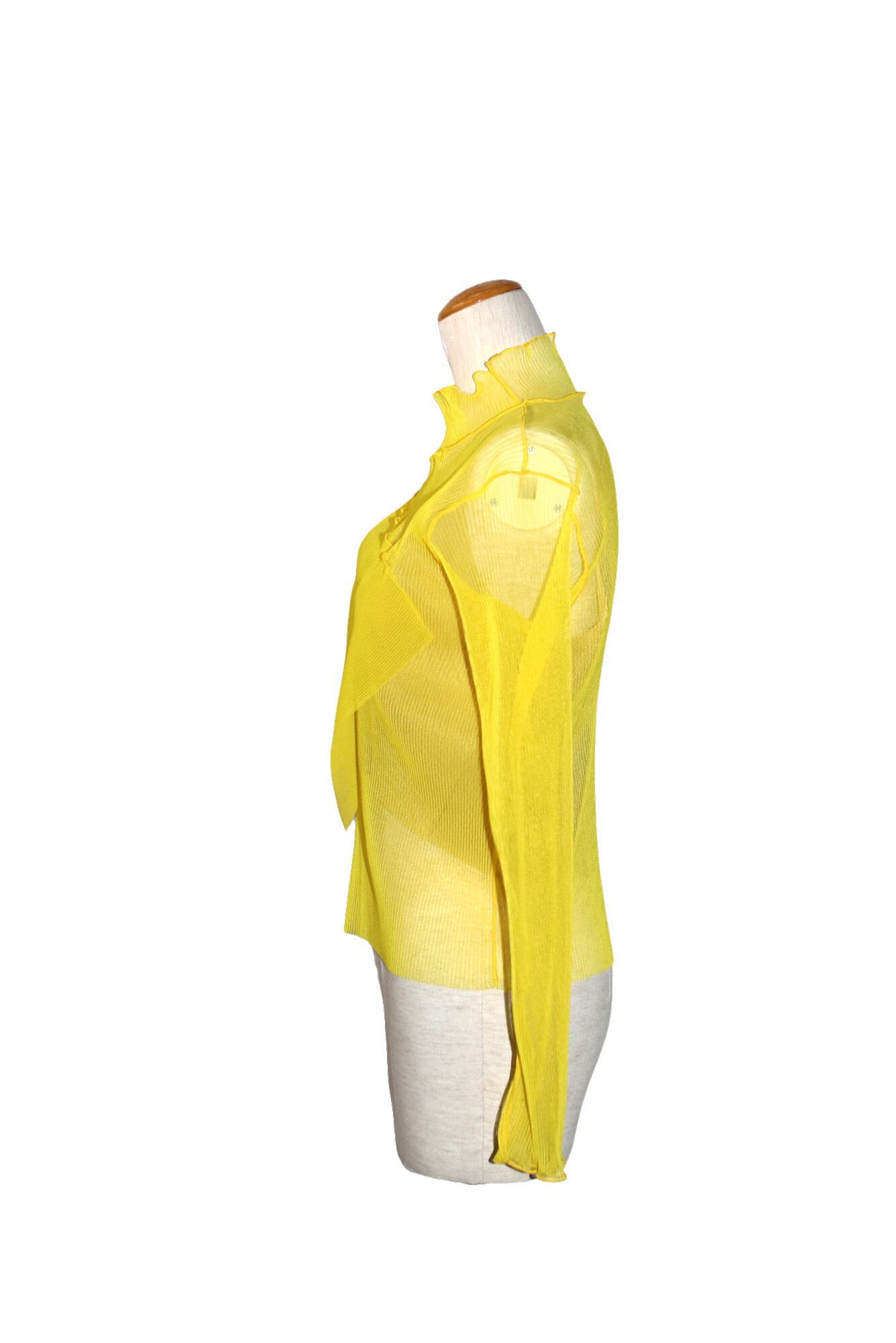 25SS】kotohayokozawa SHEER LAYERED LONG SLEEVE TOP(YELLOW) TDX5
