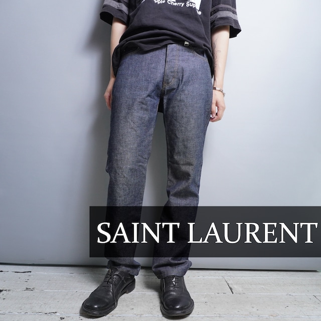 SAINT LAURENT】サンローランYSL リジットストレートデニム 30