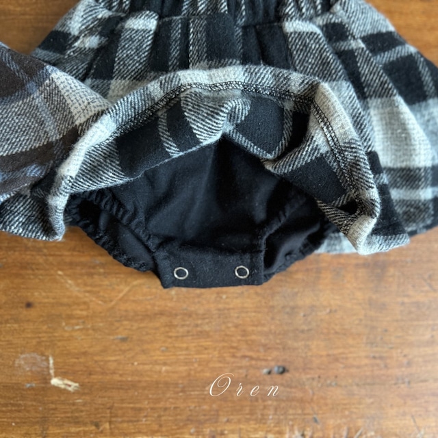 《予約》oren ¨ bebe) brunel check bloomer skirt