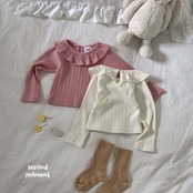 韓国子供服 / 26Autumn / 〖取寄〗second moment / フリルカラーリブTシャツ / キッズ服 / 女子服 *XS~JL*